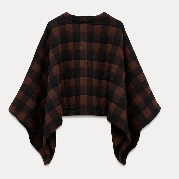 NWT ZARA PADDED CHECKERED JACKET SZ S - Picture 4 of 6